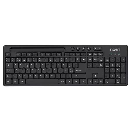 Teclado Multimedia USB con Soporte Multitarea