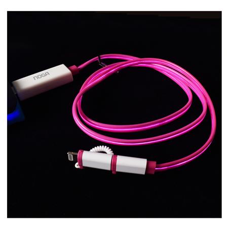 Cable Luminoso USB a micro USB y Lightning