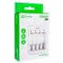 Cargador USB para 4 Pilas Recargables